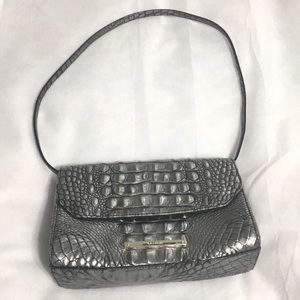 Brahmin silver/ gray purse.